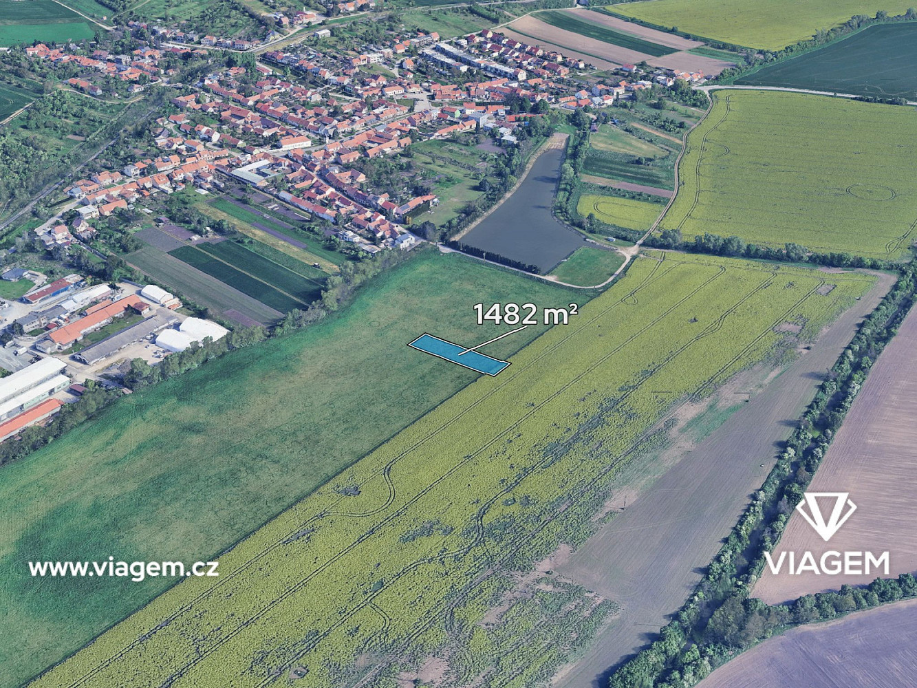 Prodej pole 1 482 m²