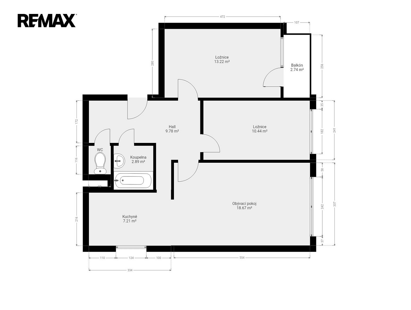 Pronájem bytu 3+kk 66 m² — photo 3