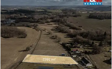 Prodej stavebního pozemku 2 291 m², Netvořice - Dunávice, okres Benešov
