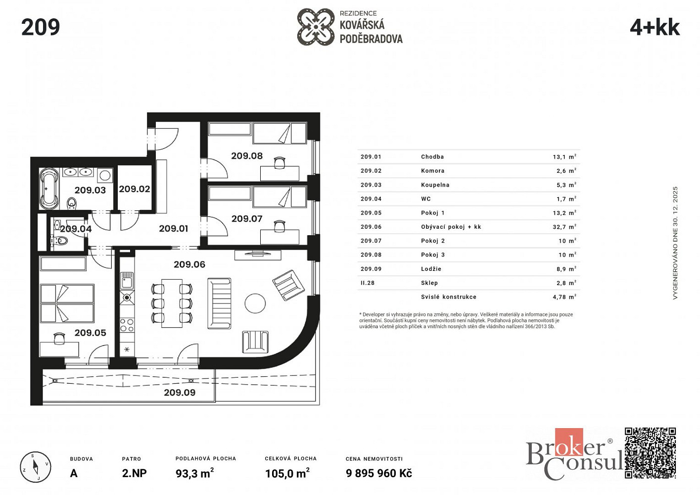 Prodej bytu 4+kk 105 m² — photo 3