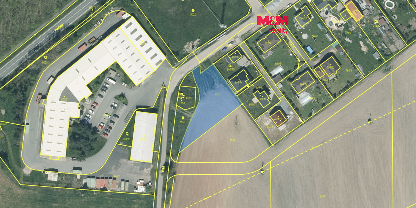 Prodej stavebního pozemku 1 309 m²