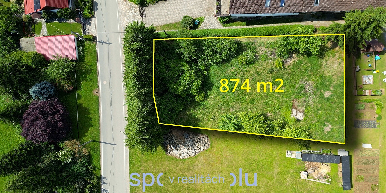 Prodej stavebního pozemku 874 m²