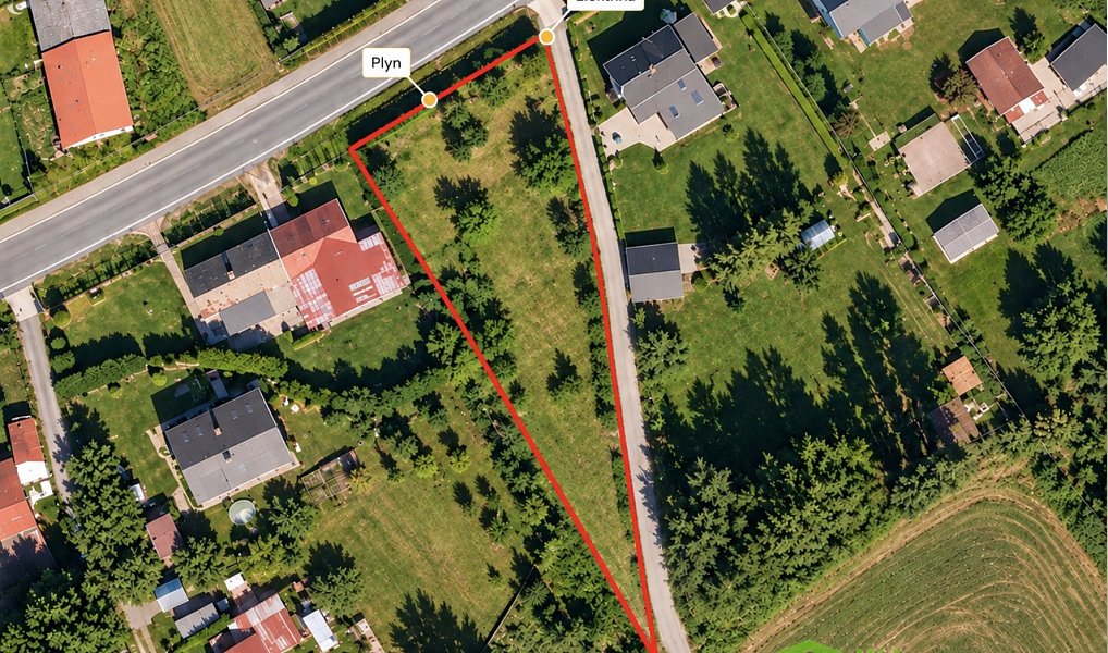 Prodej stavebního pozemku 1 049 m², Brantice – náhled fotky 4