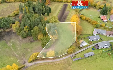Prodej stavebního pozemku 3 805 m², Kolinec - Sluhov, okres Klatovy