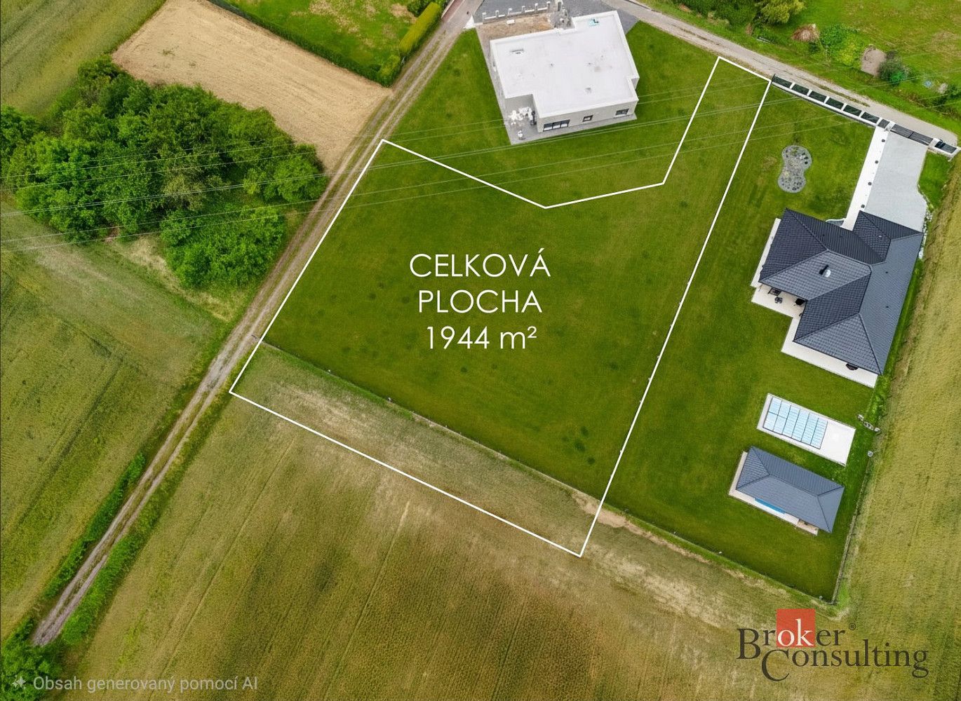 Prodej stavebního pozemku 1 944 m²