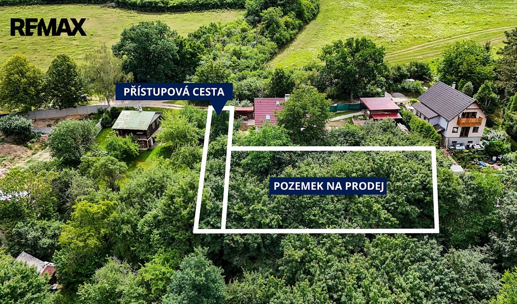 Prodej zahrady 740 m², Zadní Třebaň – fotka 1 z 13