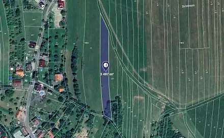 Prodej pole 2 186 m², Podolí, okres Vsetín