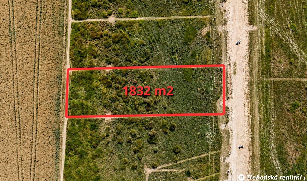 Prodej stavebního pozemku 1 832 m², Třeboň – náhled fotky 3