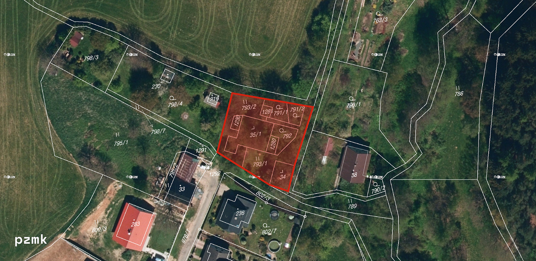 Prodej stavebního pozemku 990 m²