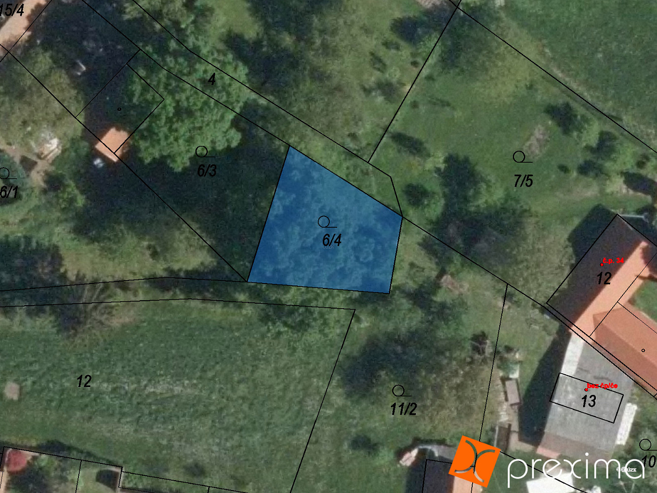 Prodej stavebního pozemku 9 m²