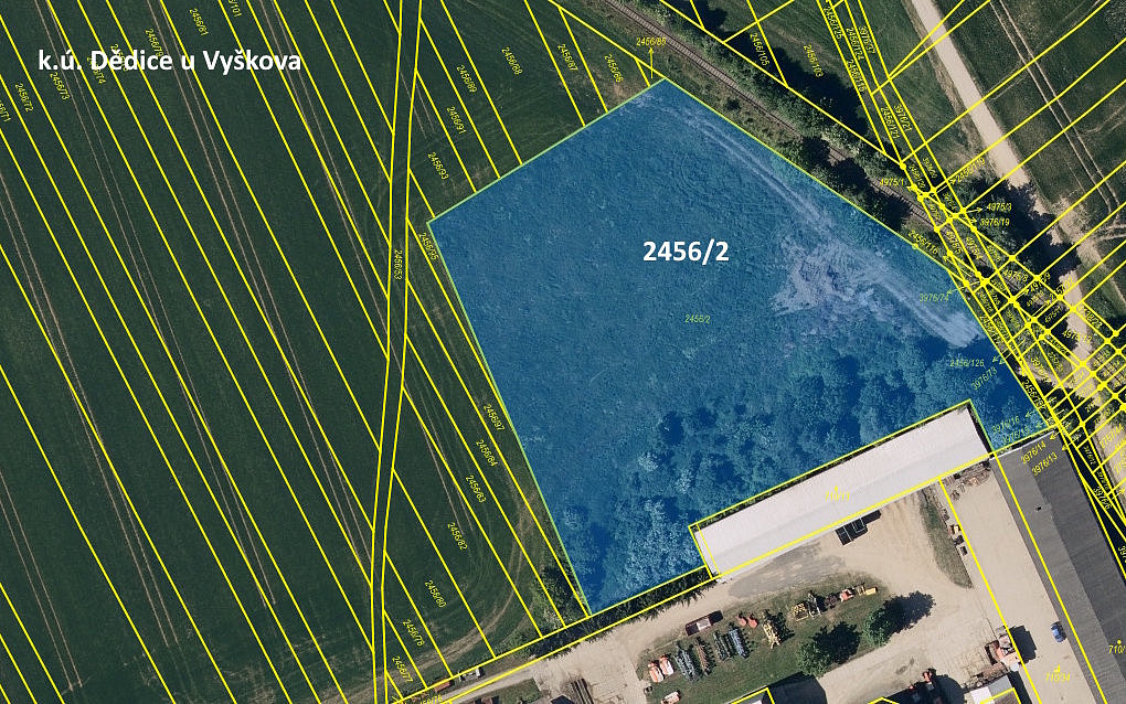 Dražba pozemku 8 890 m²