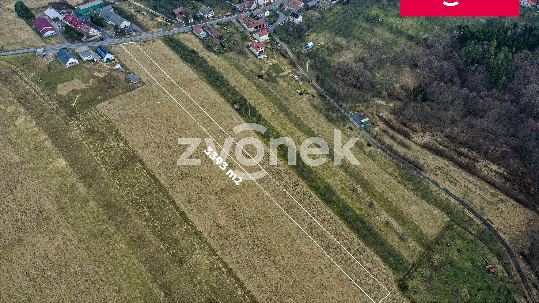 Prodej pole 3 393 m²