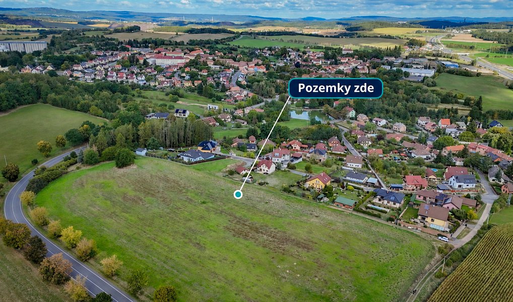 Prodej stavebního pozemku 856 m², Milín – náhled fotky 4