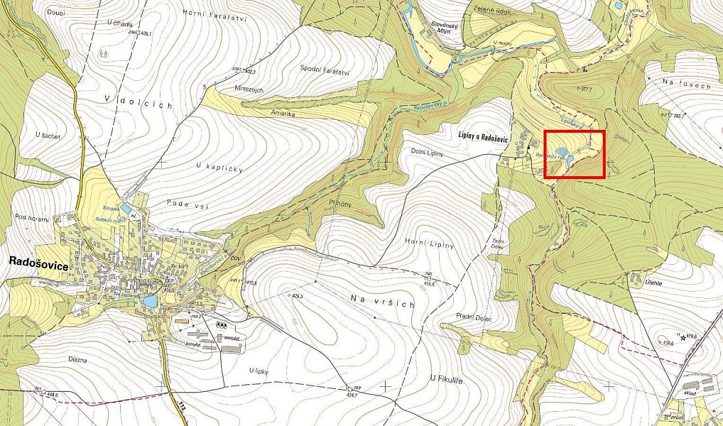 Prodej zahrady 1 633 m², Radošovice – náhled fotky 4