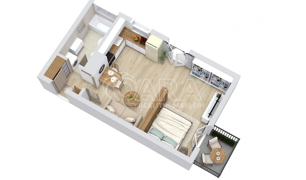 Prodej bytu 1+kk 39 m², Praha – náhled fotky 6