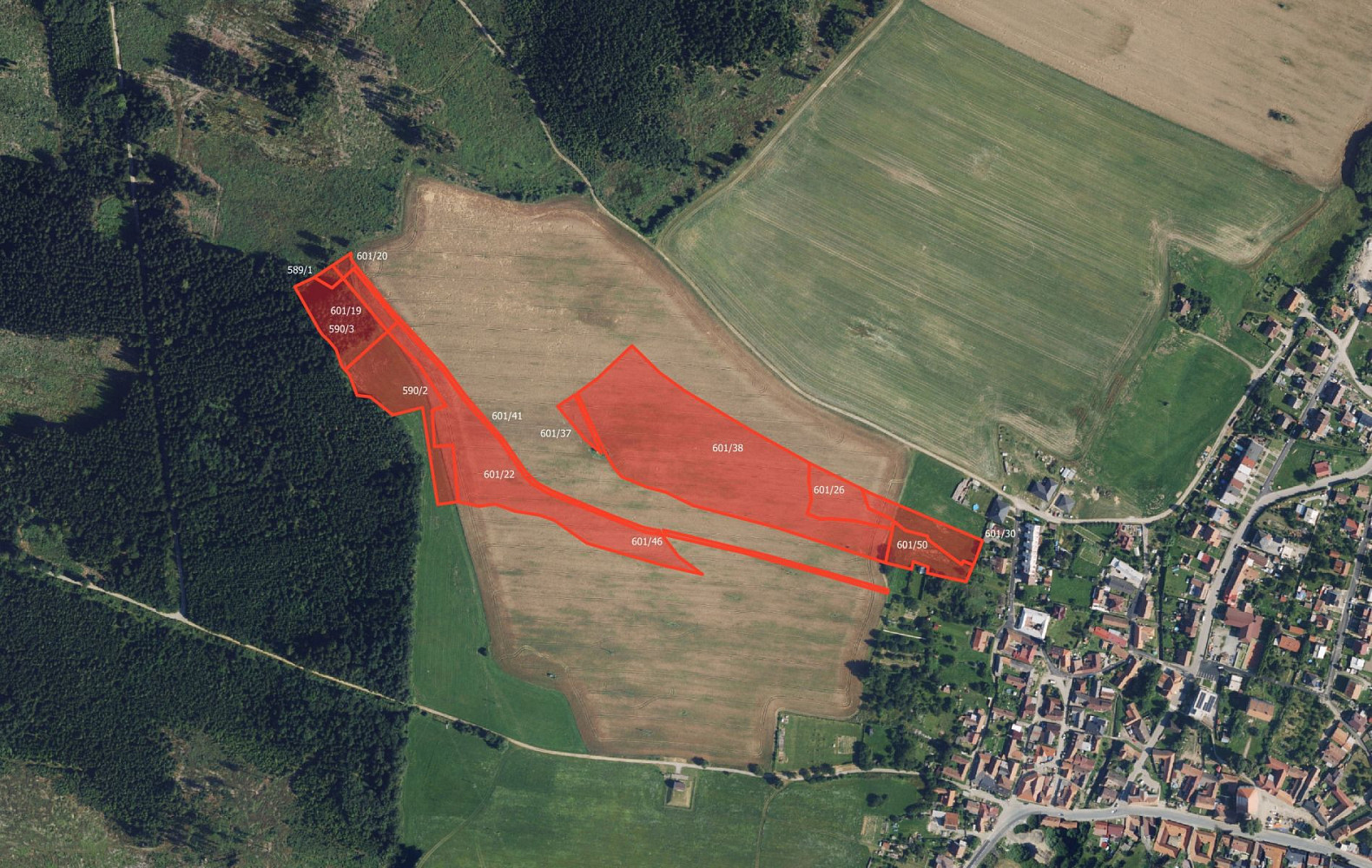 Prodej pole 29 881 m²