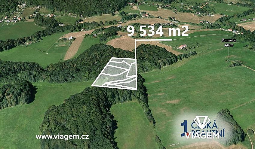 Prodej lesa 6 435 m²