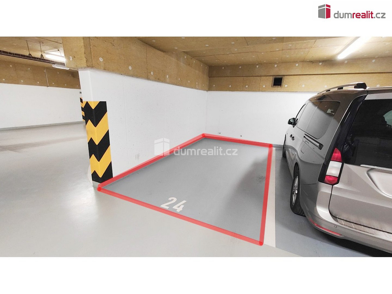 Pronájem parkovacího stání, 13 m2, novostavba, ov, praha 8 - dolní chabry