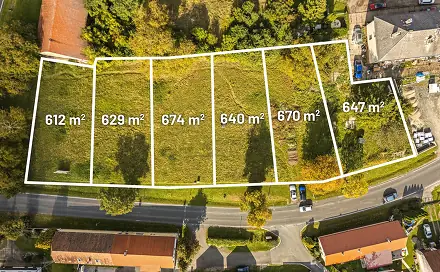Prodej stavebního pozemku 647 m², Bobnice, okres Nymburk