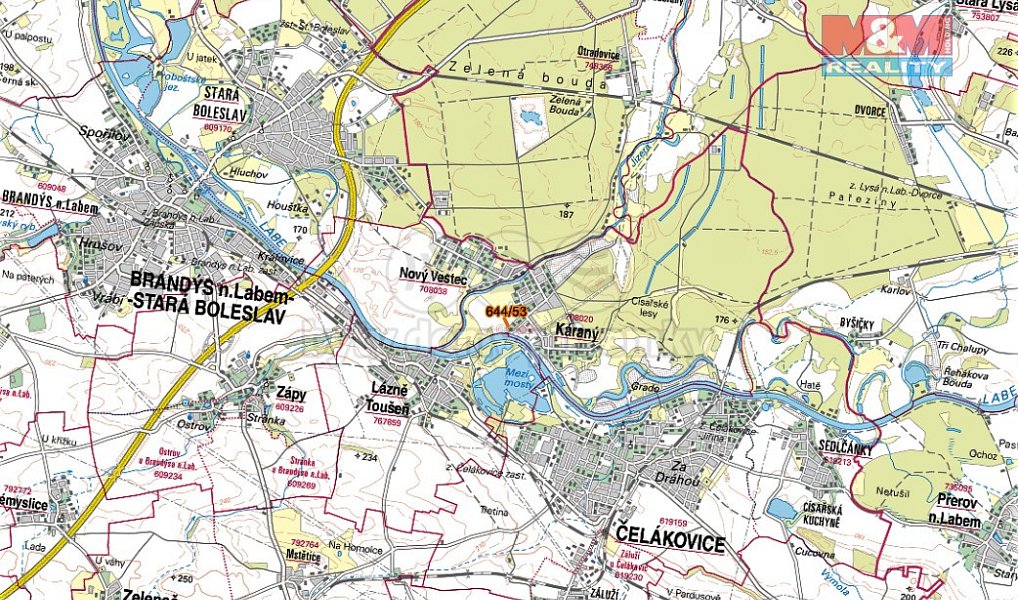 Prodej pole 463 m², Káraný – náhled fotky 6
