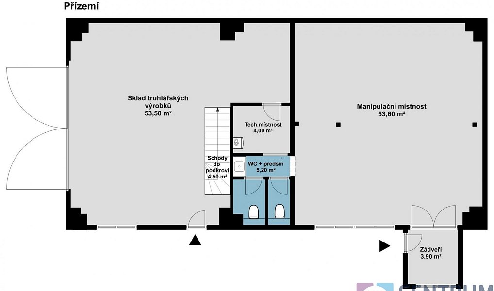 Pronájem obchodních prostor 240 m², Zásada – náhled fotky 4