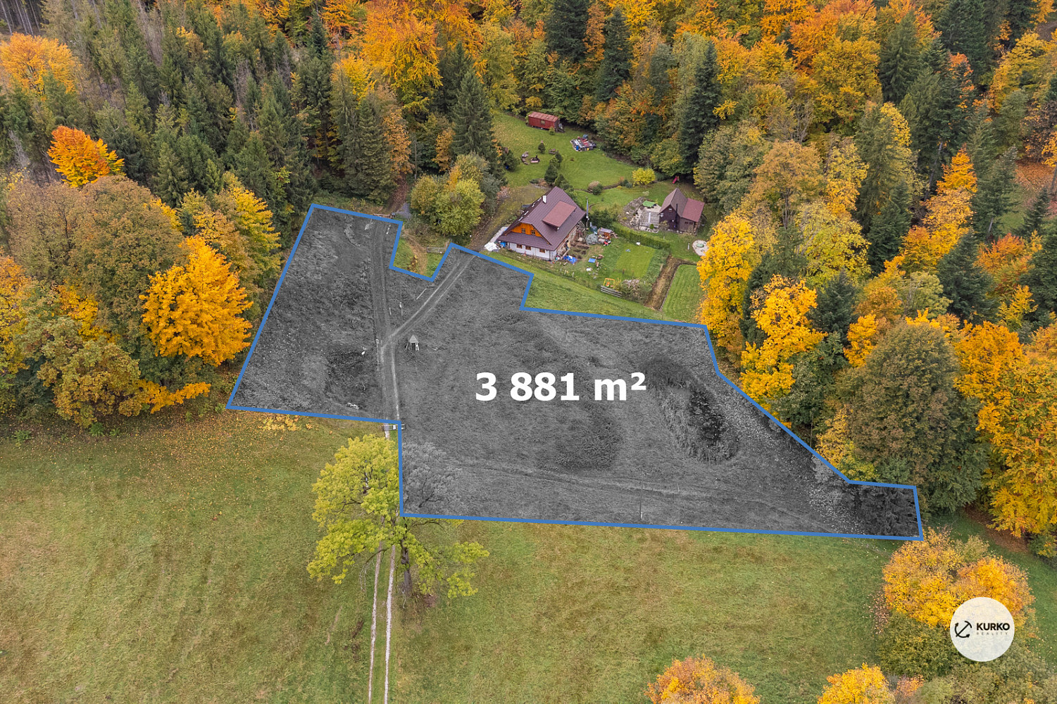 Prodej stavebního pozemku 3 886 m²
