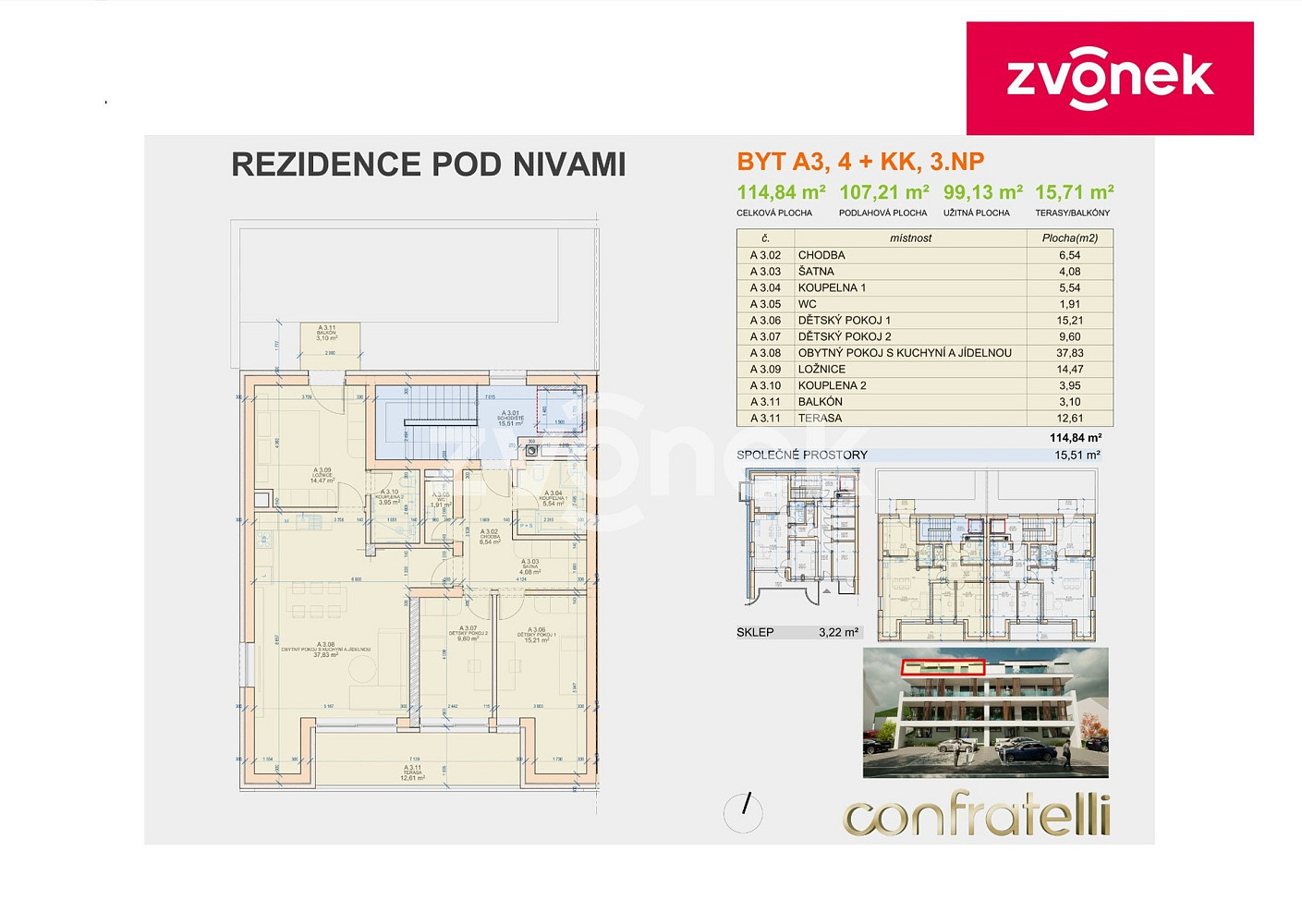 Prodej bytu 4+kk 99 m² – fotografie 4