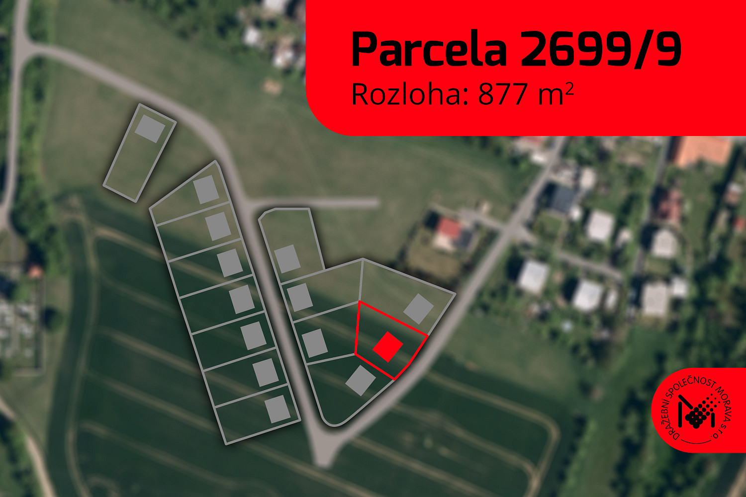 Prodej stavebního pozemku 877 m²