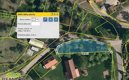 Prodej stavebního pozemku 445 m², Zádveřice-Raková - Zádveřice, okres Zlín