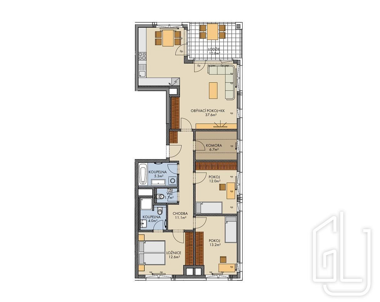 Prodej bytu 4+kk 109 m² — photo 3