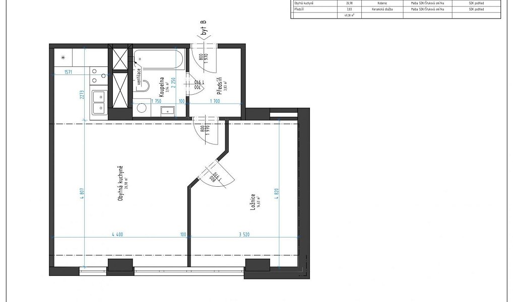 Pronájem bytu 2+kk 50 m², Chomutov – náhled fotky 14
