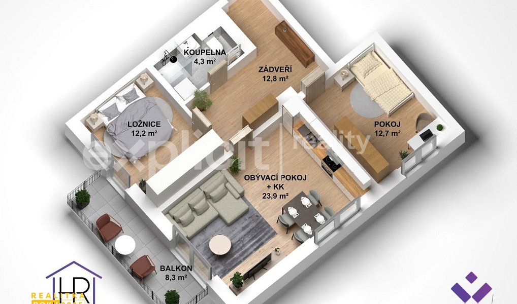 Prodej bytu 3+kk 66 m², Fryšták – náhled fotky 25