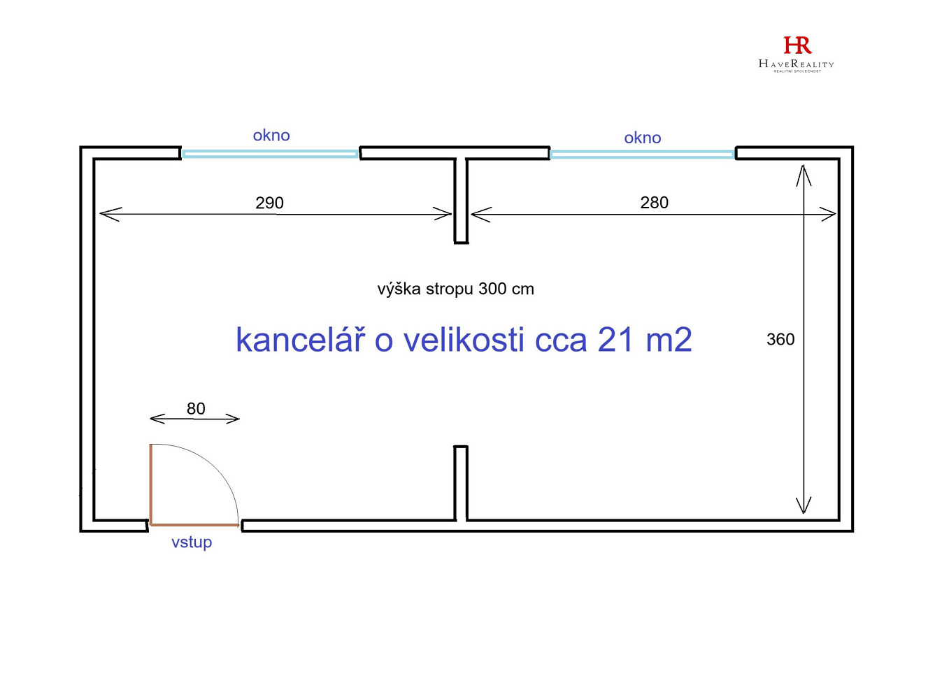 Pronájem kanceláře 21 m² – fotografie 3
