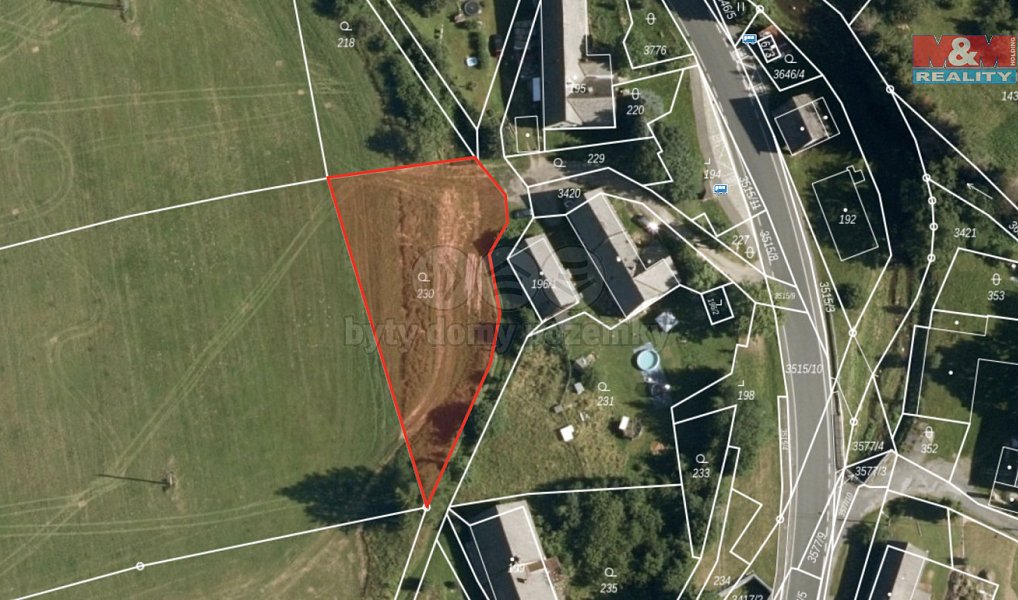 Prodej stavebního pozemku 1 442 m², Vápenná – náhled fotky 8