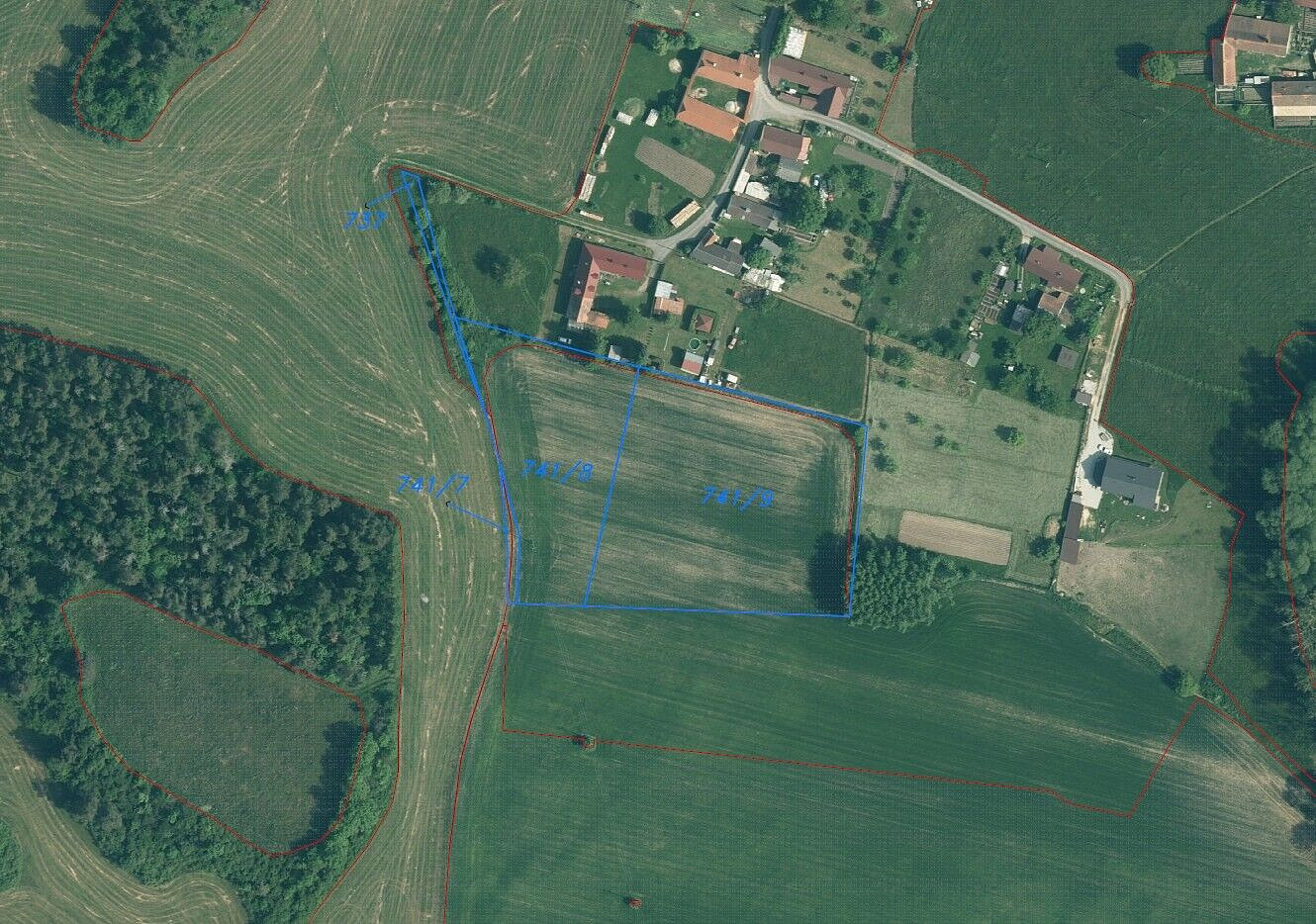 Prodej pozemku 4 850 m² – pohled 5