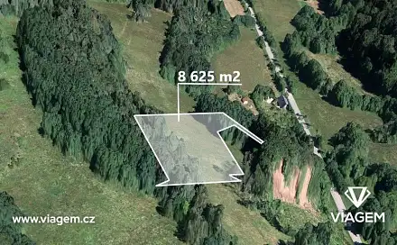 Prodej pole 8 625 m², Český Dub, okres Liberec