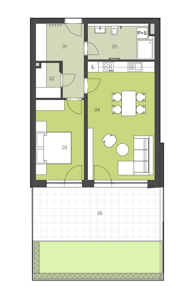 Pronájem bytu 2+kk 58 m² — photo 4