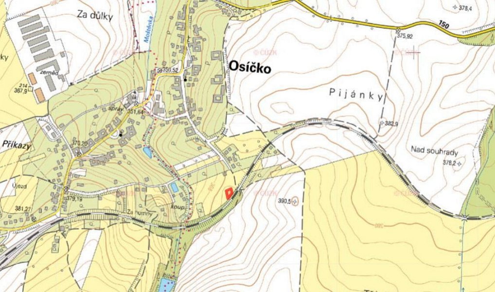 Prodej zahrady 428 m², Osíčko – náhled fotky 4
