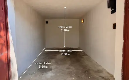 Prodej zděné garáže, Brno - Černovice (15,2 m2), Kneslova, Brno - Černovice