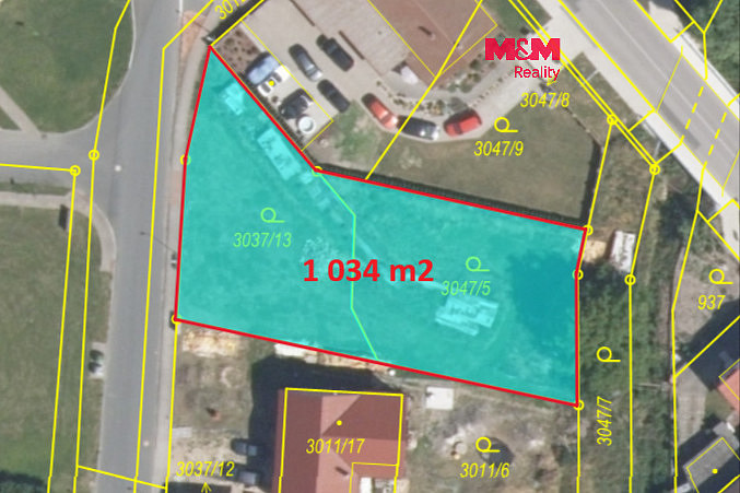 Prodej stavebního pozemku 1 034 m²