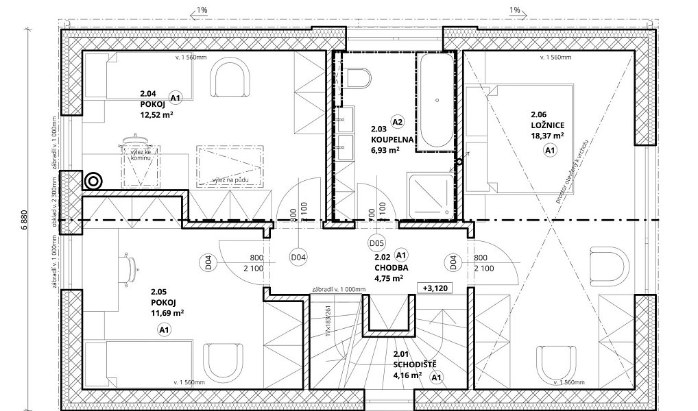 Prodej domu 118 m² s pozemkem 609 m², Říčany – náhled fotky 26