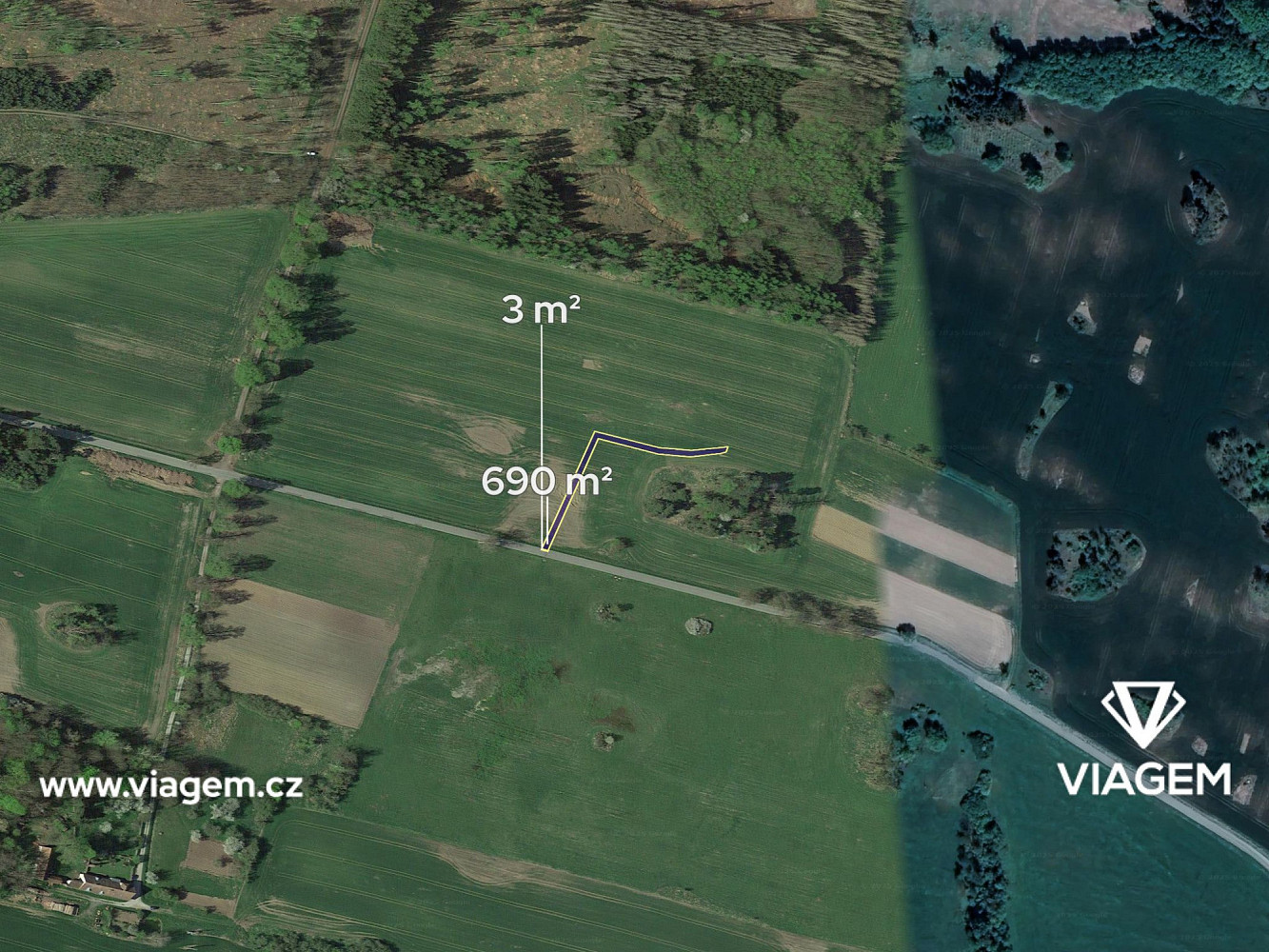 Prodej pole 577 m² – fotografie 2