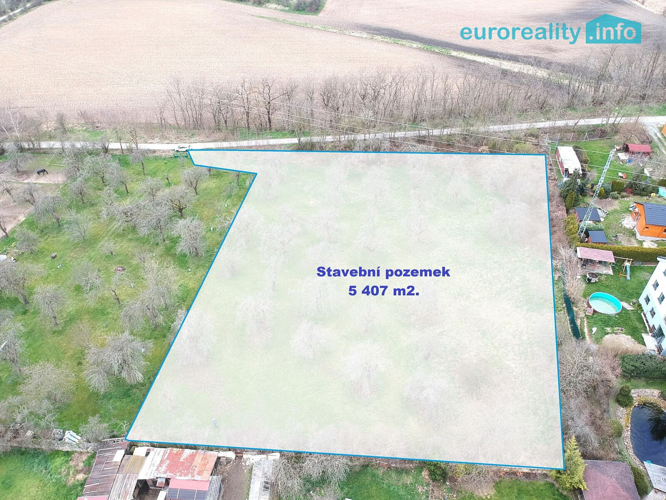 Prodej stavebního pozemku 5 285 m²