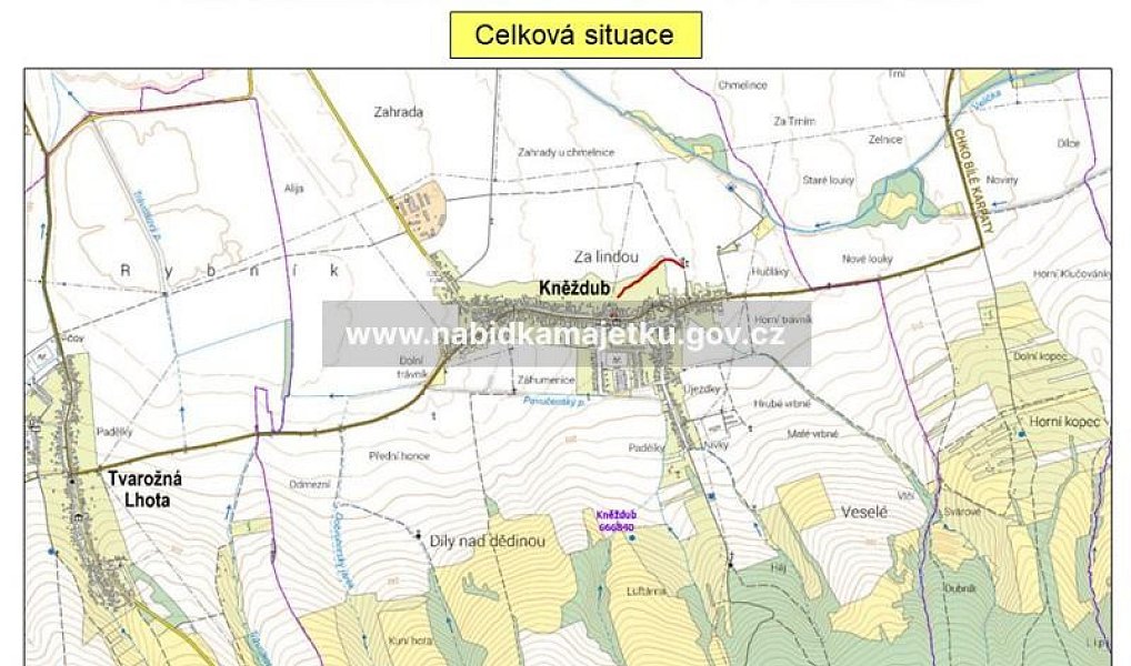 Prodej pozemku, 1813 m², Hodonín, Kněždub
