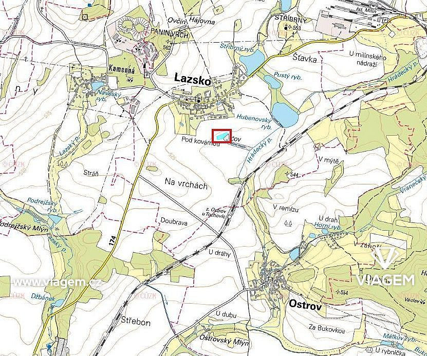 Prodej pole 665 m² - Widok 3