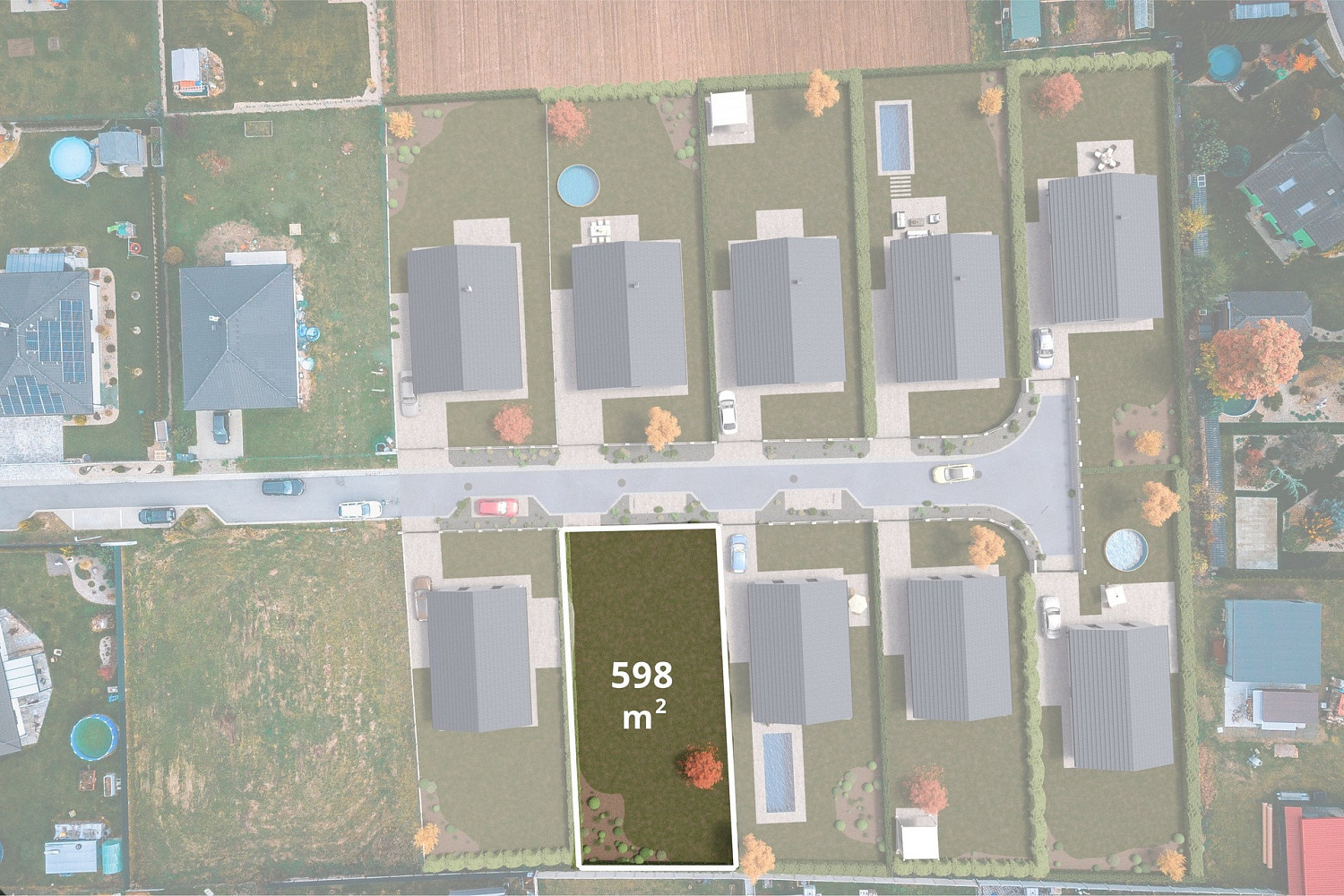 Prodej stavebního pozemku 598 m²