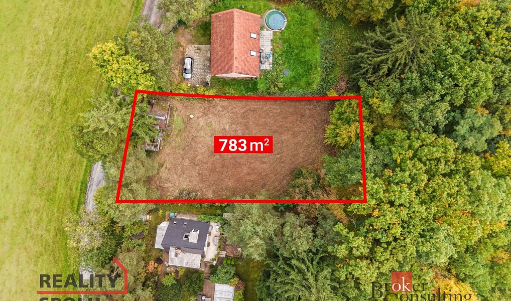 Prodej stavebního pozemku 783 m², Okrouhlo – náhled fotky 2