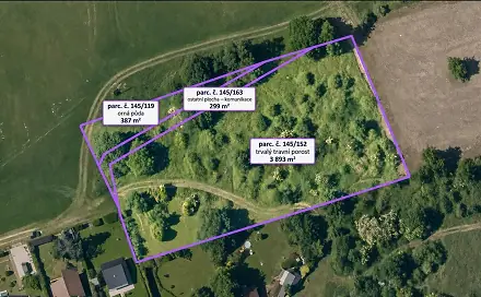 Prodej louky 4 579 m², Nový Jáchymov, okres Beroun