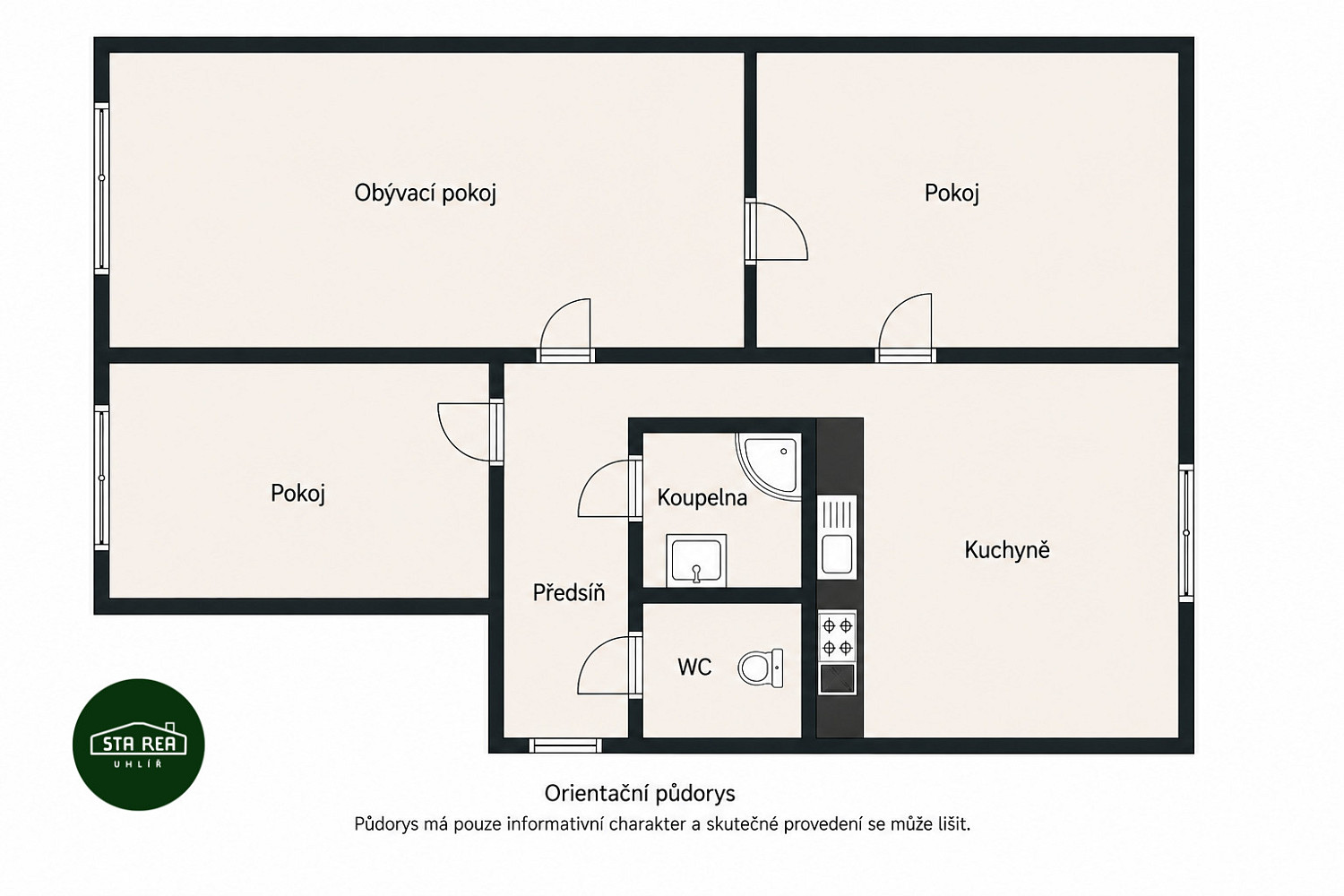 Prodej bytu 3+1 64 m² – fotografie 3