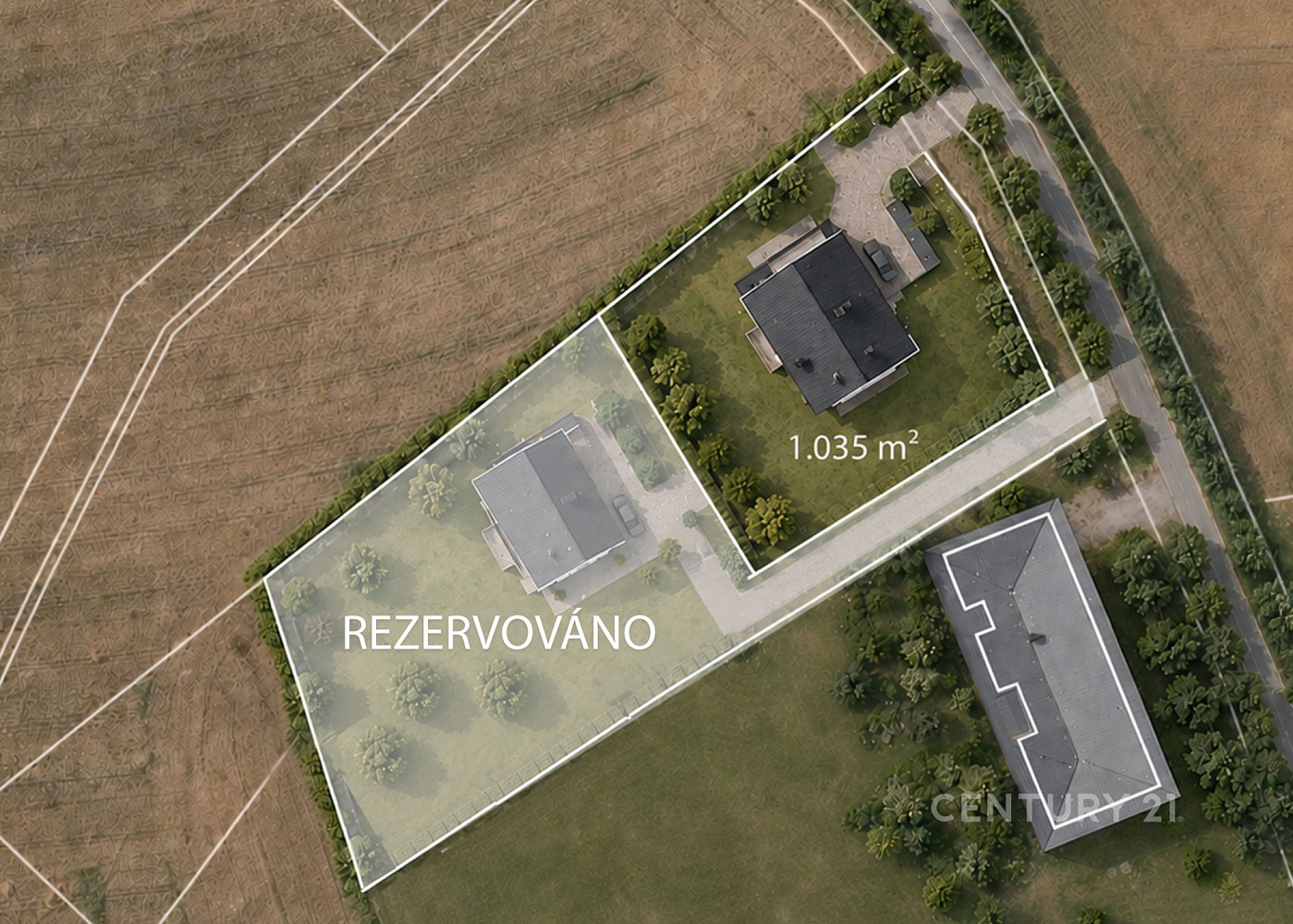 Prodej stavebního pozemku 1 035 m² – fotografie 2